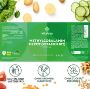 Depot di vitamina B12 5000 mcg - Pastiglie vegane