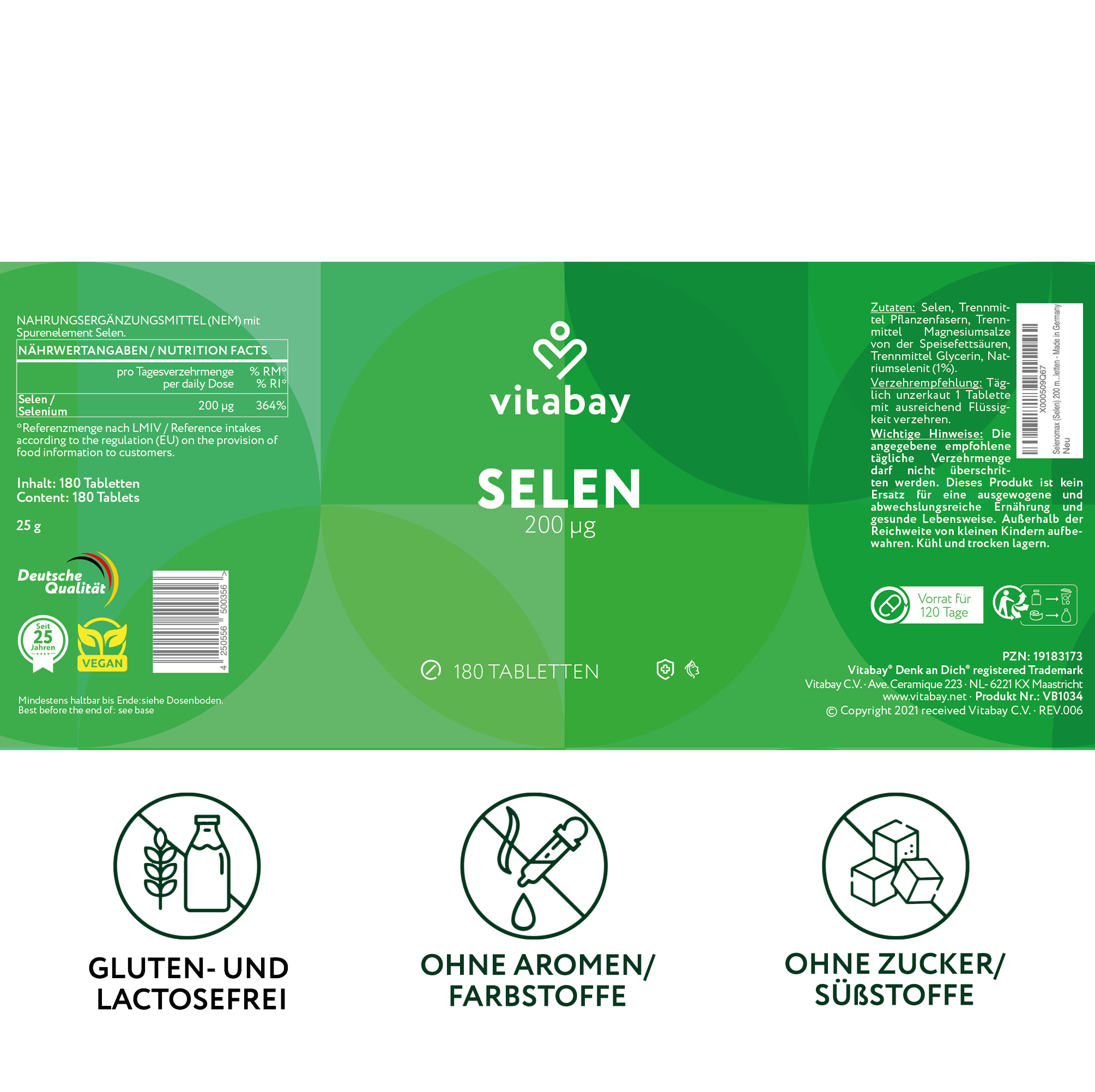 Selenio 200 mcg - Compresse vegane