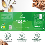 Deposito di vitamina D3 5.000 UI - Compresse vegane