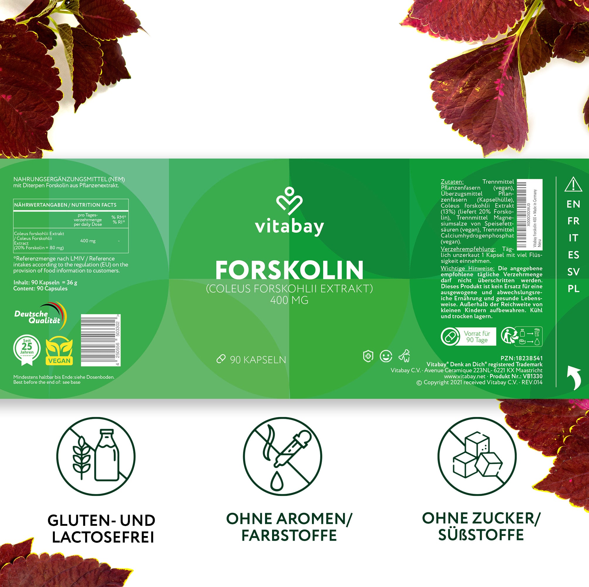 Forskolina 400 mg - 90 capsule vegane