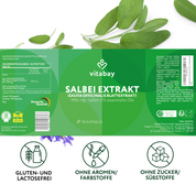 Estratto di salvia 1900 mg - 90 capsule vegane