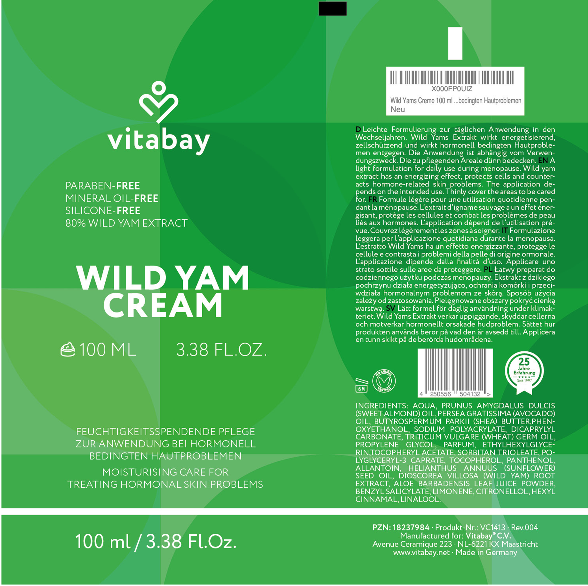 Wild Yam Creme - 100ml