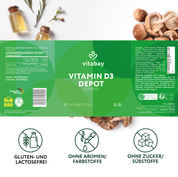 Deposito di vitamina D3 50.000 UI - Compresse vegane