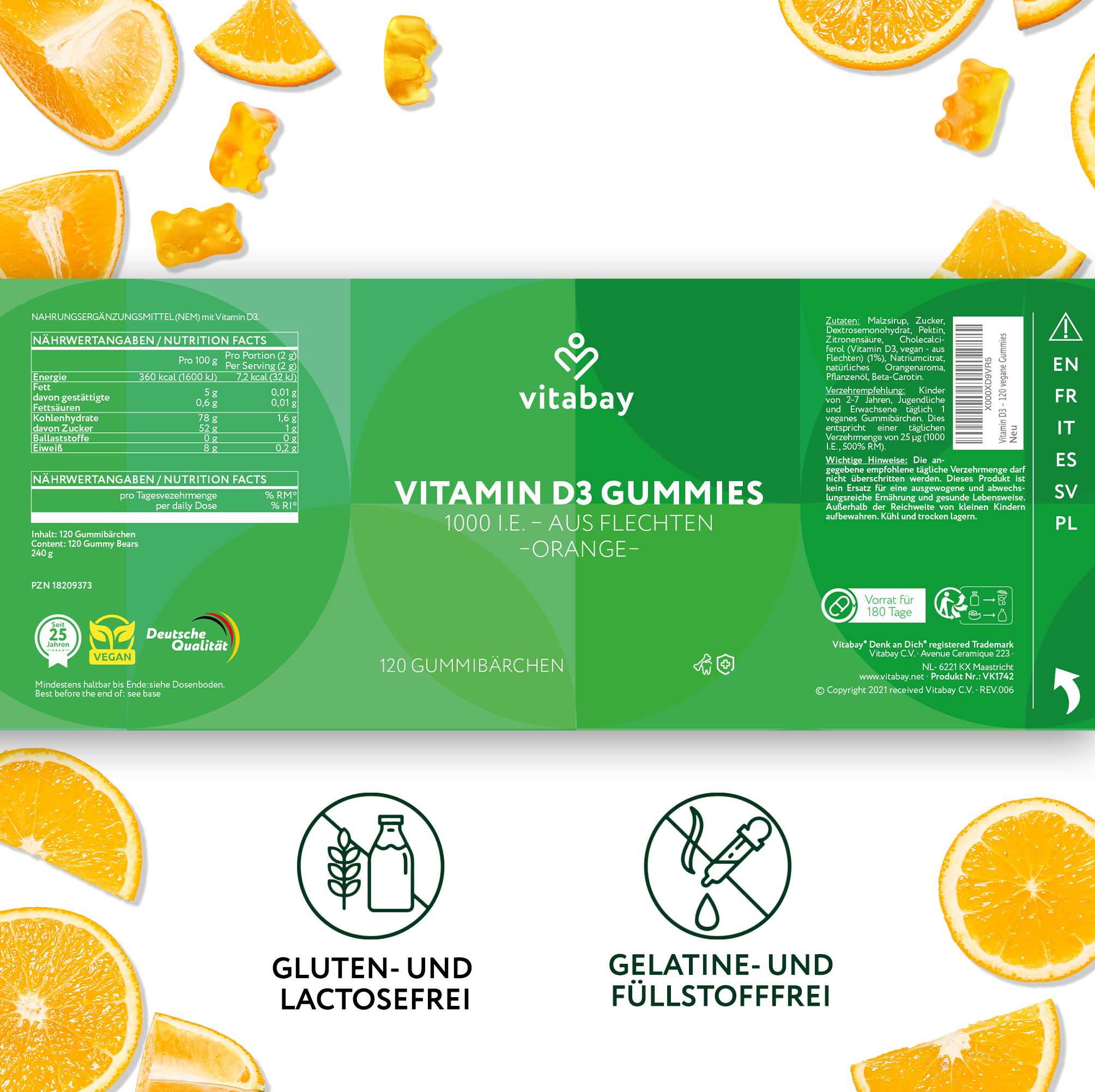 Vitamina D3 1000 UI - Orsetti gommosi vegani per bambini