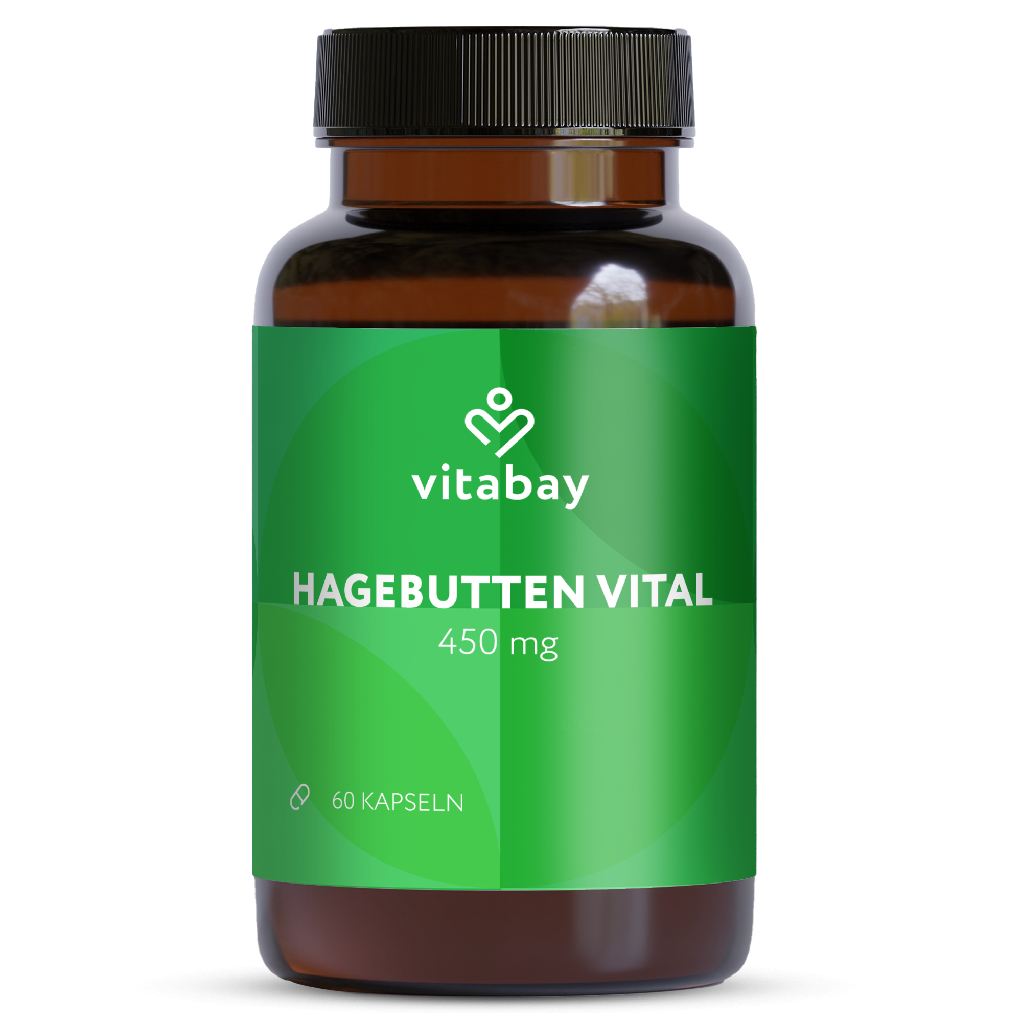 Hagebutten Vital 450mg mit Curcuma Extrakt - 60 Kapseln