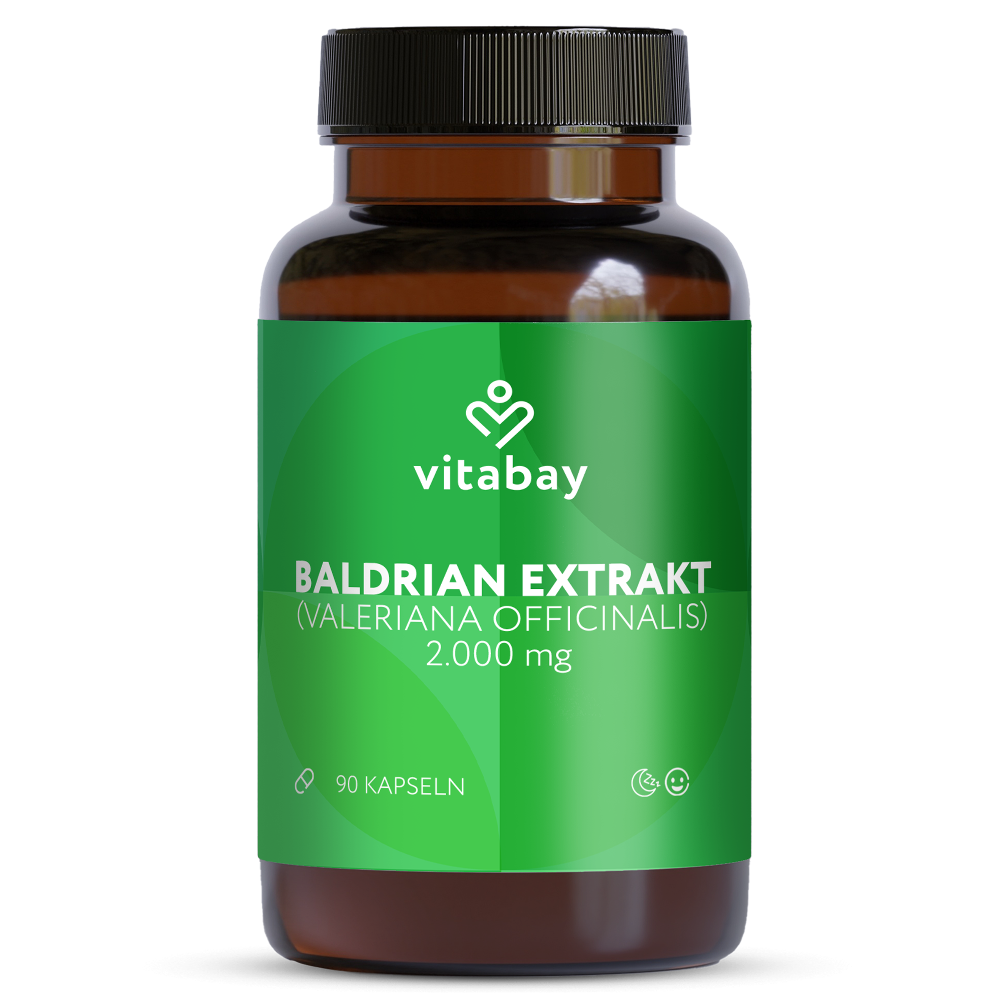 Baldrian Extrakt 2000 mg - 90 vegane Kapseln